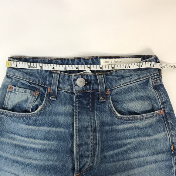 NWT Rag & Bone Nina High-Rise Ankle Cigarette jeans in gypsum - Picture 15 of 17